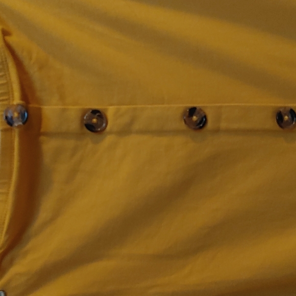 Heart & Hips mustard yellow button dress Tunic Or long skirt - Picture 2 of 6